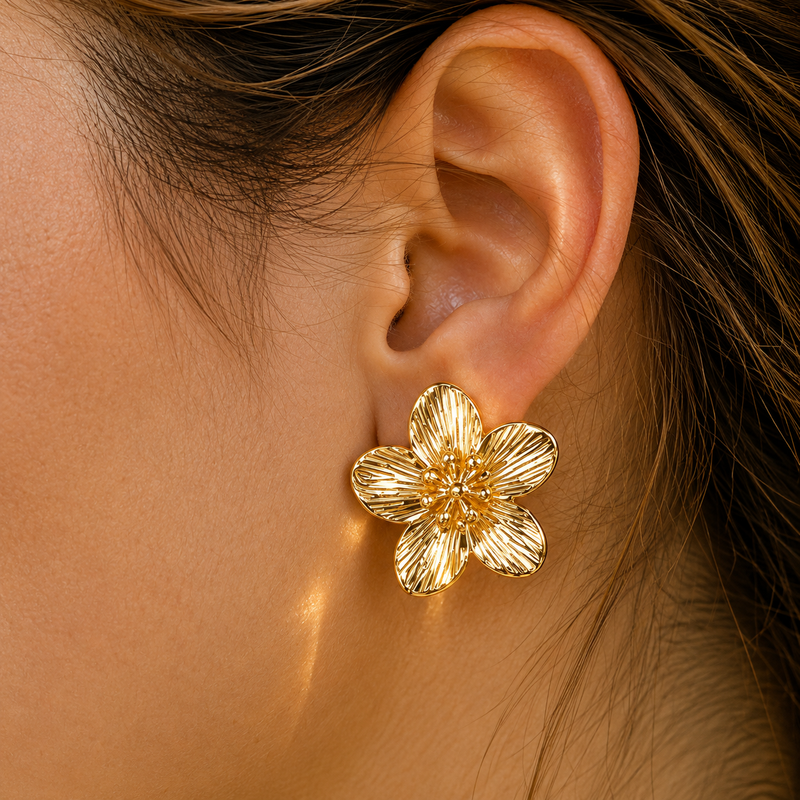 Golden Blossom Earrings