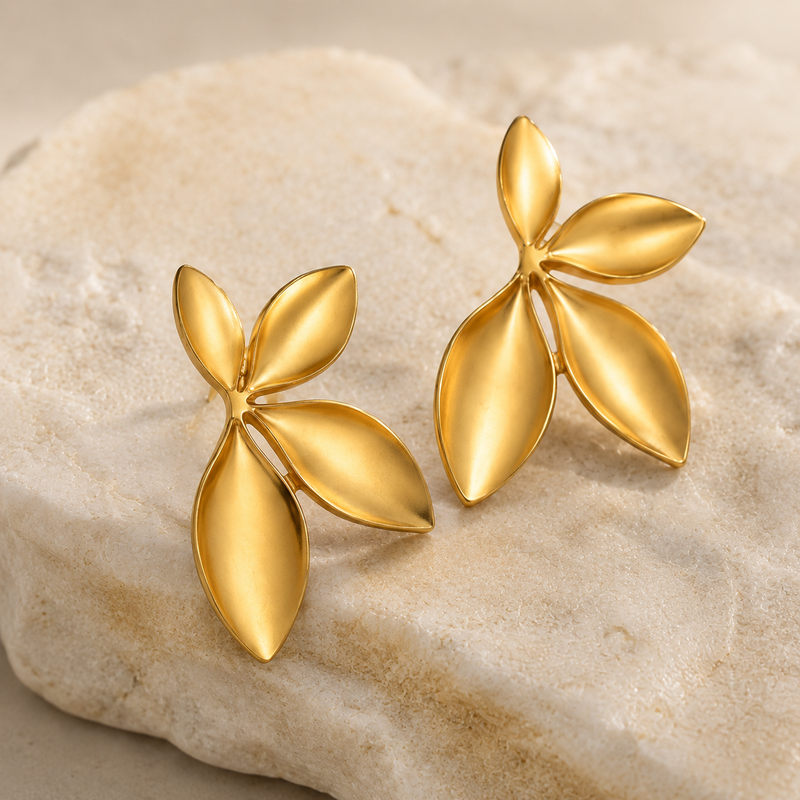 Golden Leaf Earrings