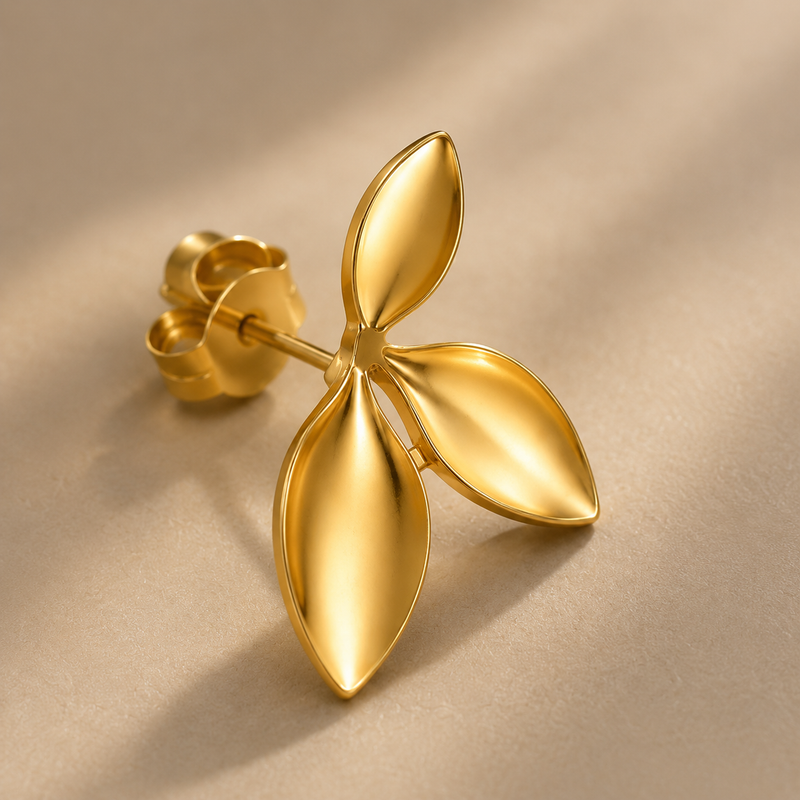 Golden Leaf Earrings