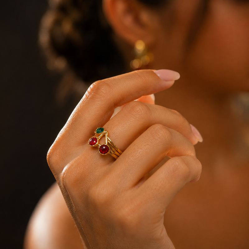 Cherry Gold Ring