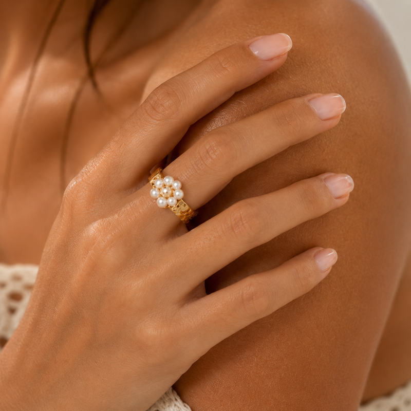 Golden Bloom Ring