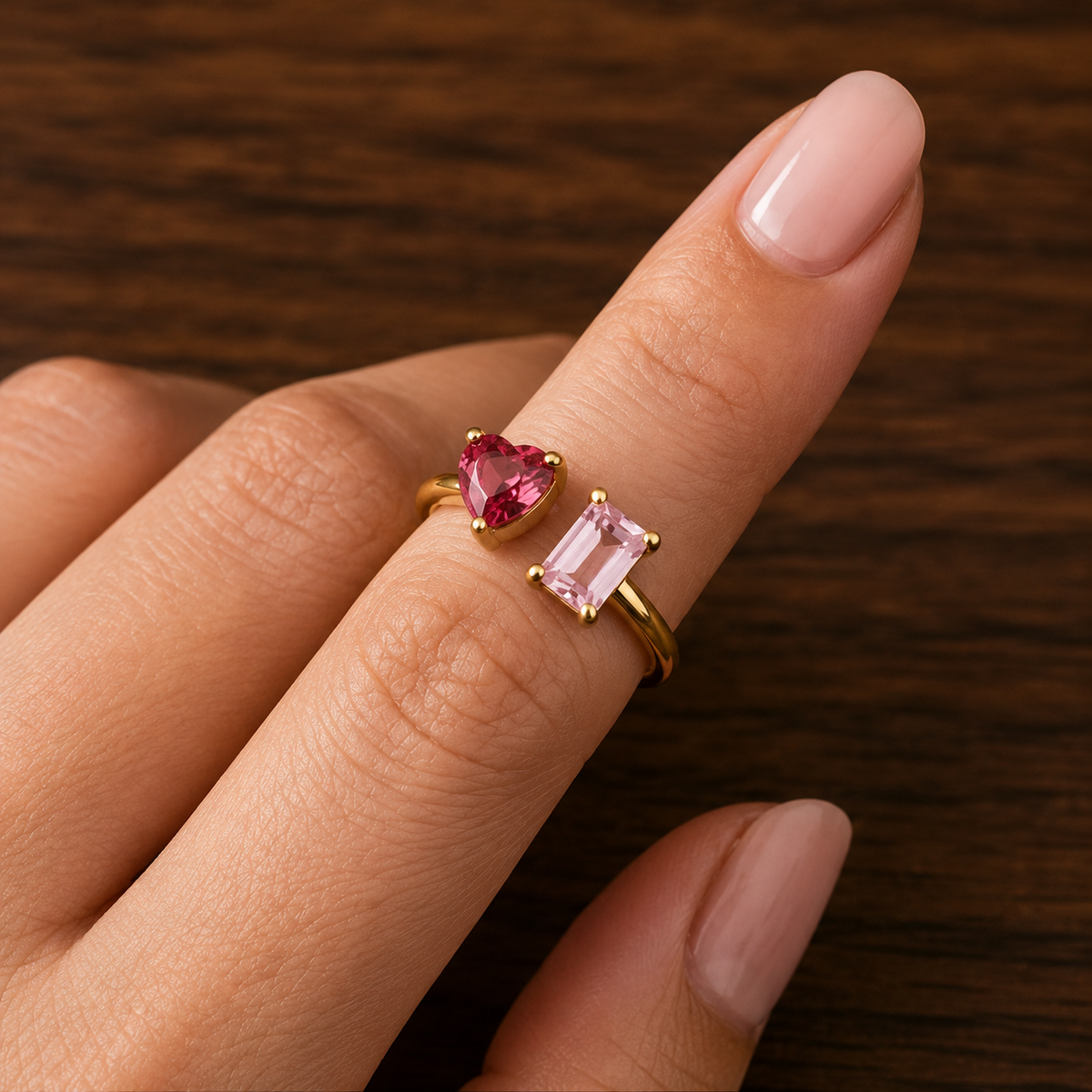 Pink Heart Ring