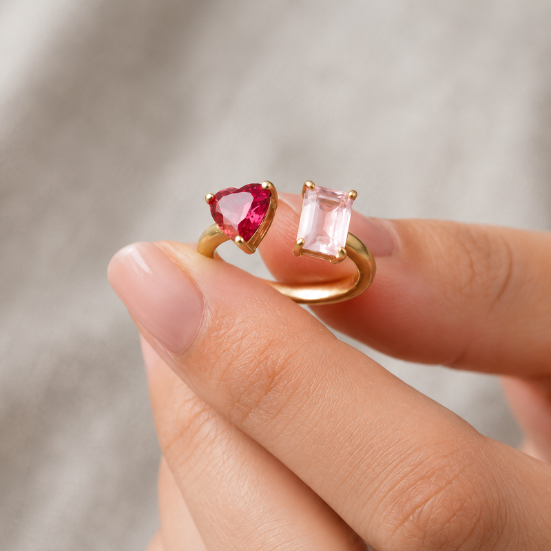 Pink Heart Ring
