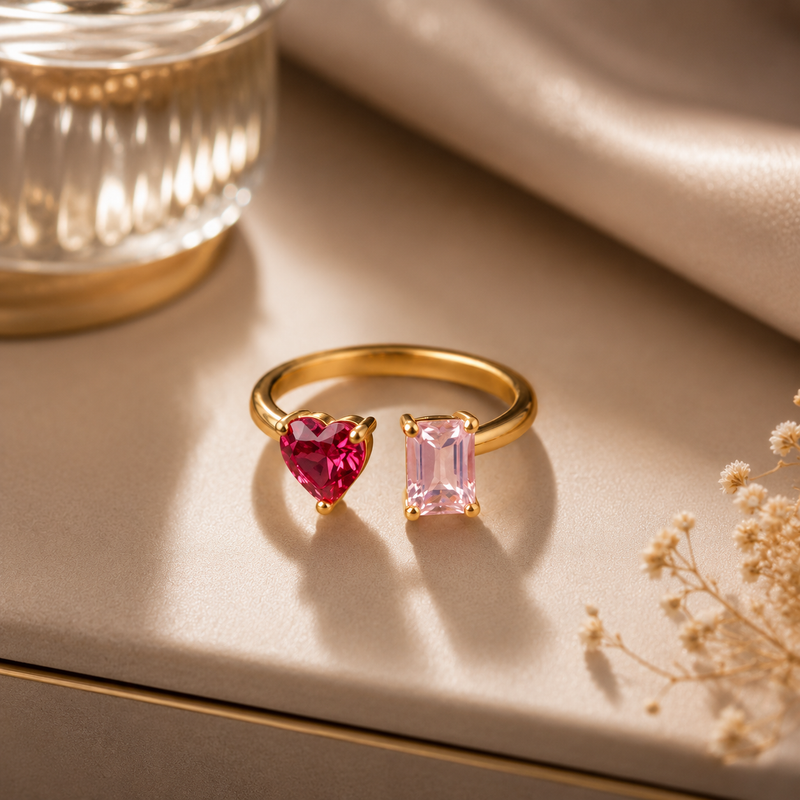 Pink Heart Ring