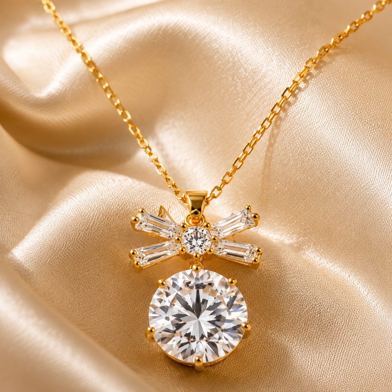 Luxury Bow Crystal Jewelry Set