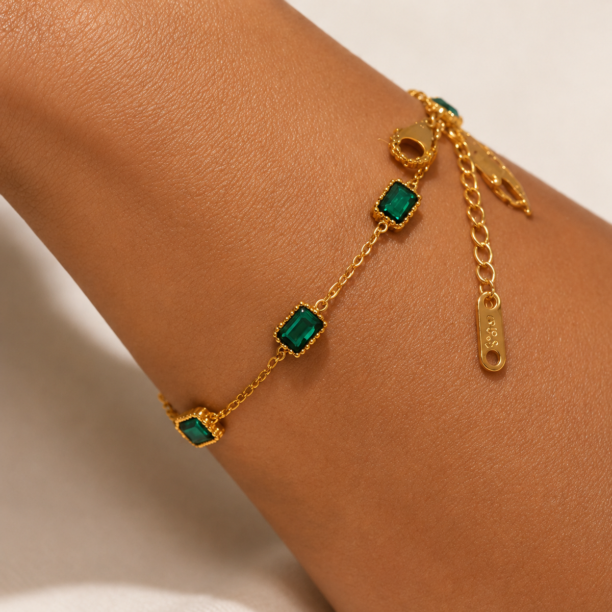 Emerald Gold Bracelet
