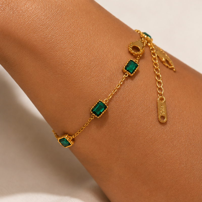 Emerald Gold Bracelet