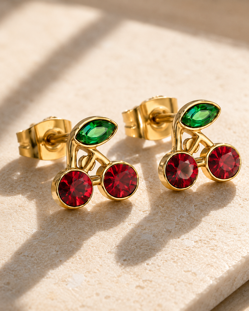 Cherry Stud Earrings