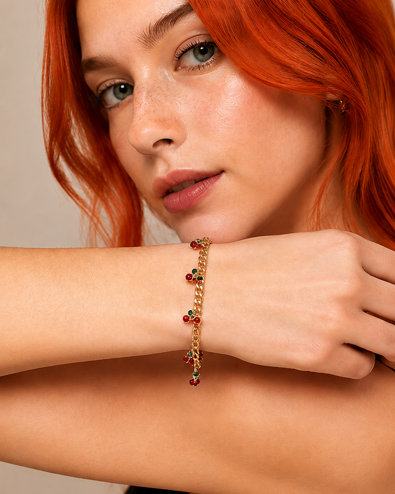 Cherry Charm Bracelet