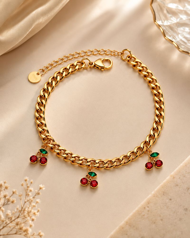 Cherry Charm Bracelet