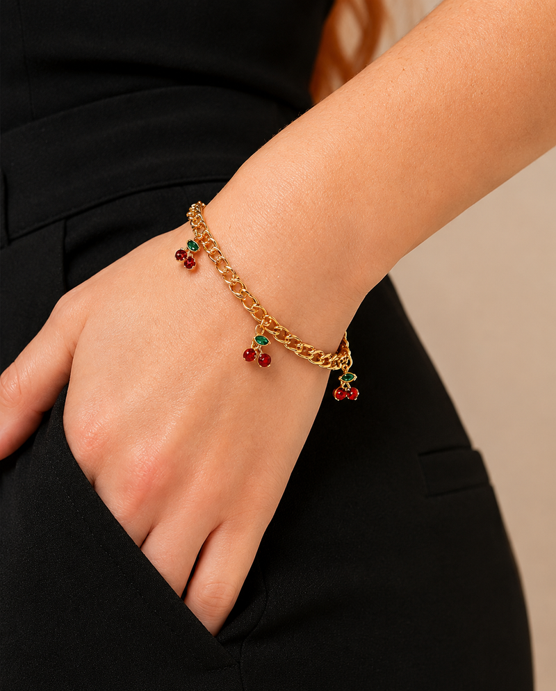 Cherry Charm Bracelet