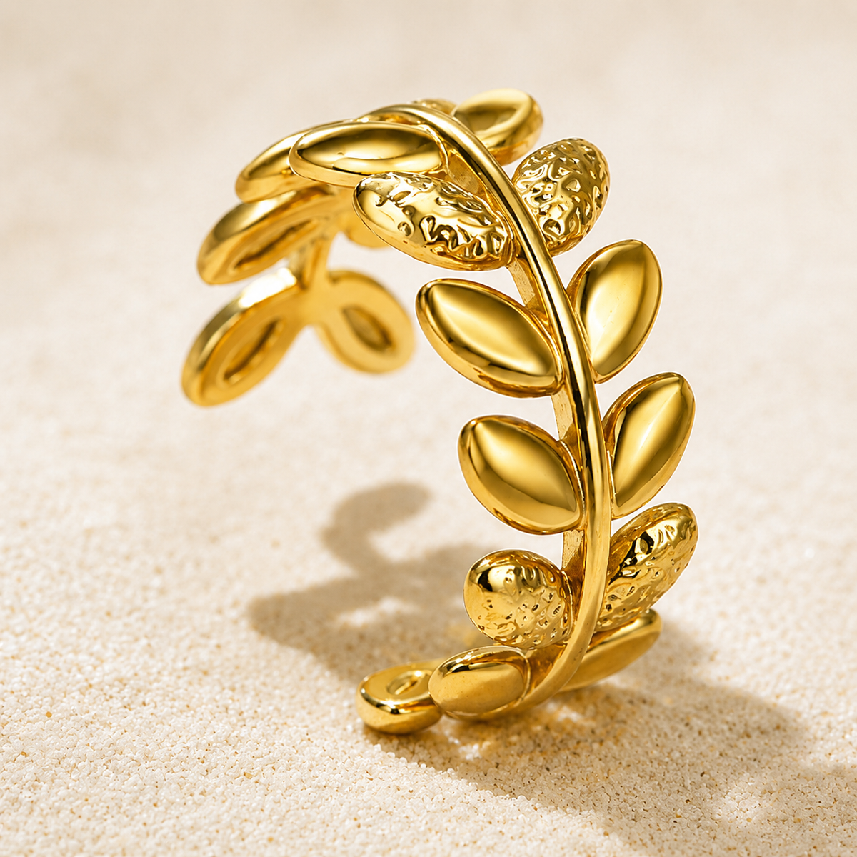 Golden Leaf Ring
