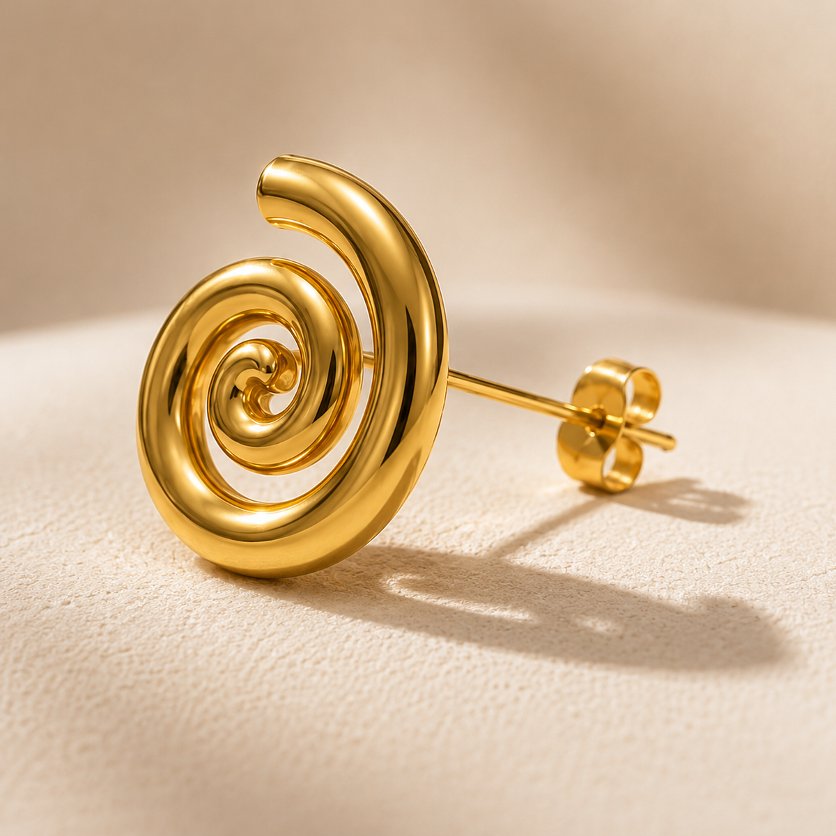 Golden Spiral Earrings