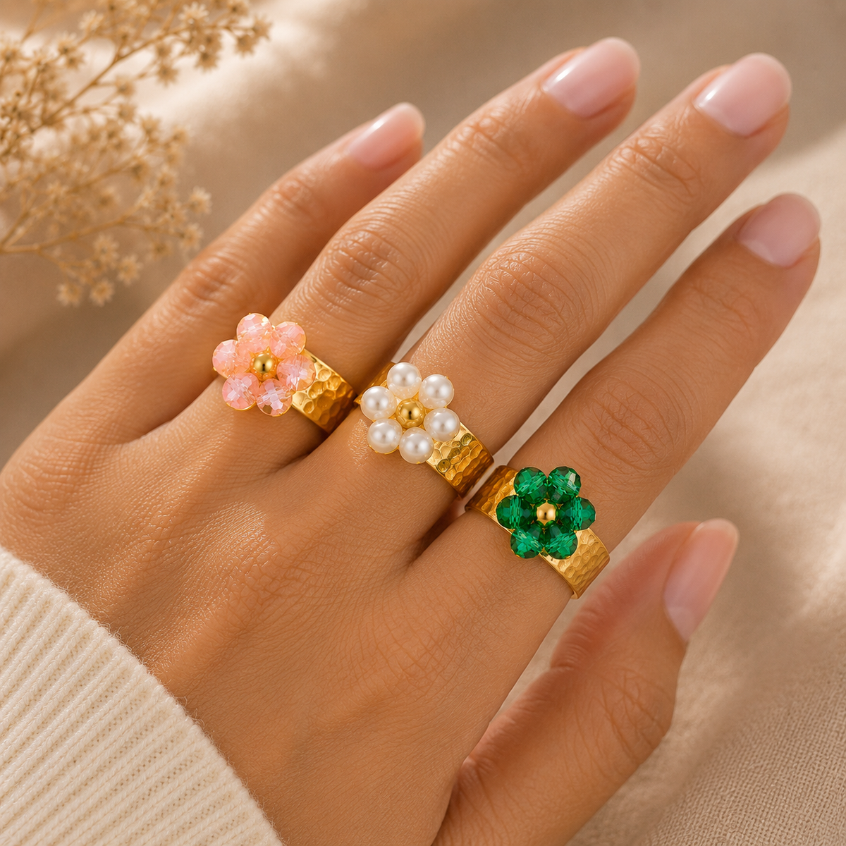 Golden Bloom Ring