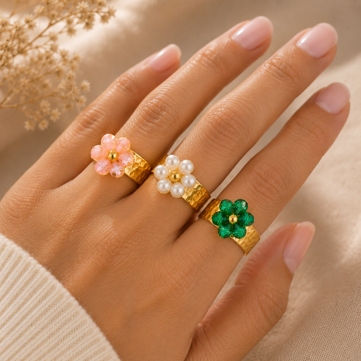 Golden Bloom Ring