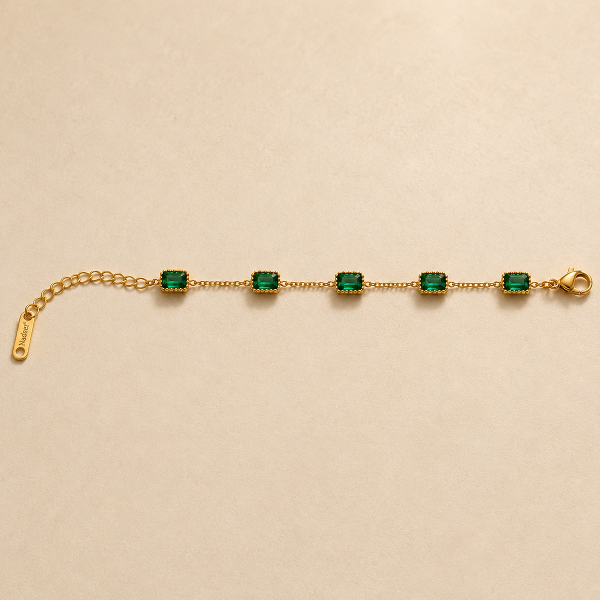Emerald Gold Bracelet