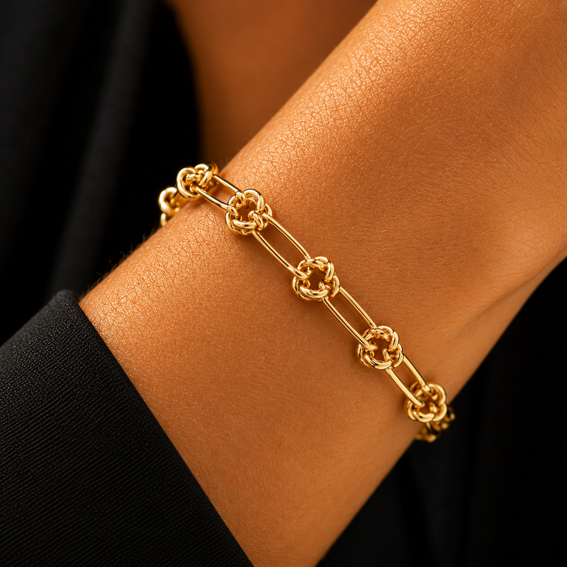 Luxury Gold Knot Chain Bracelet