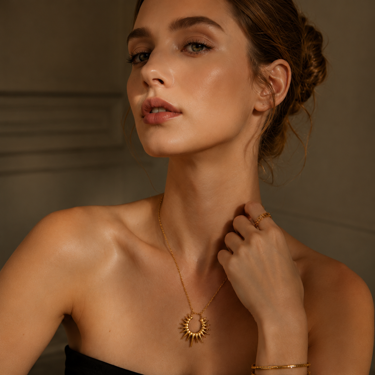 Golden Sun Necklace