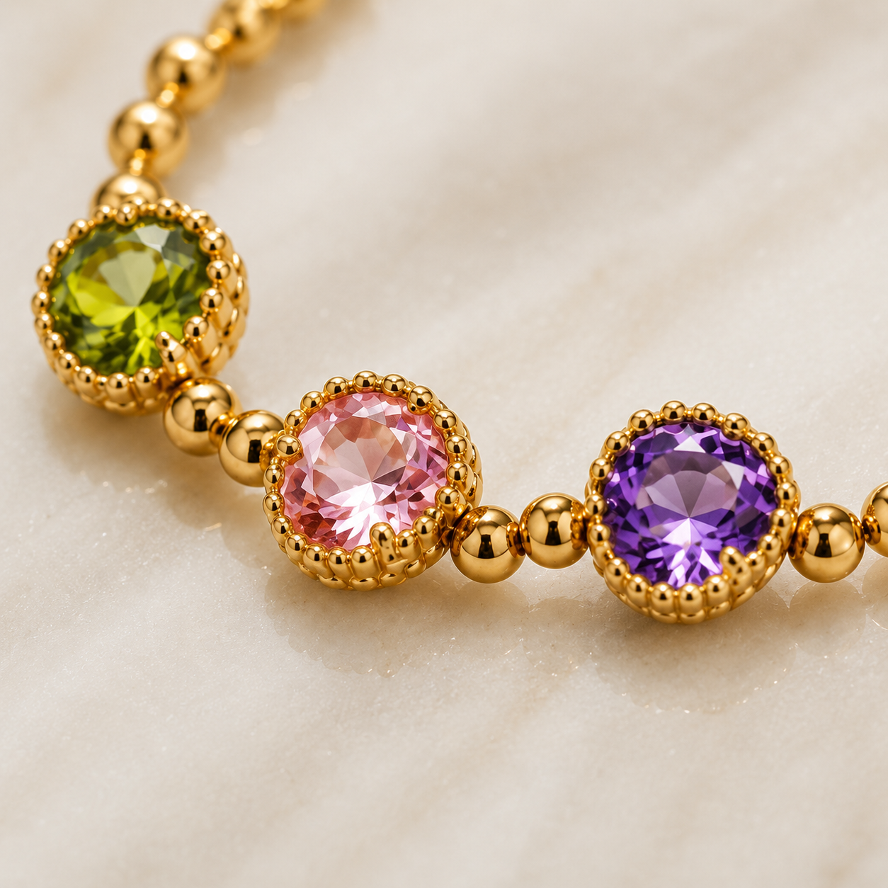 Aurora Birthstone Bracelet