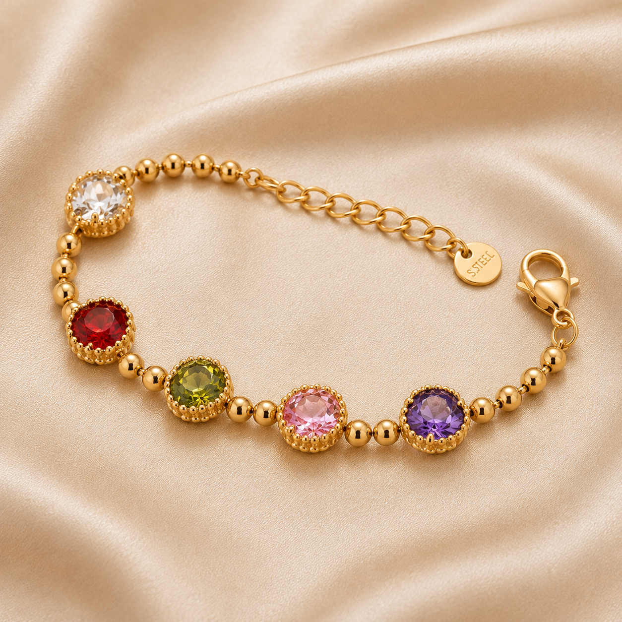 Aurora Birthstone Bracelet